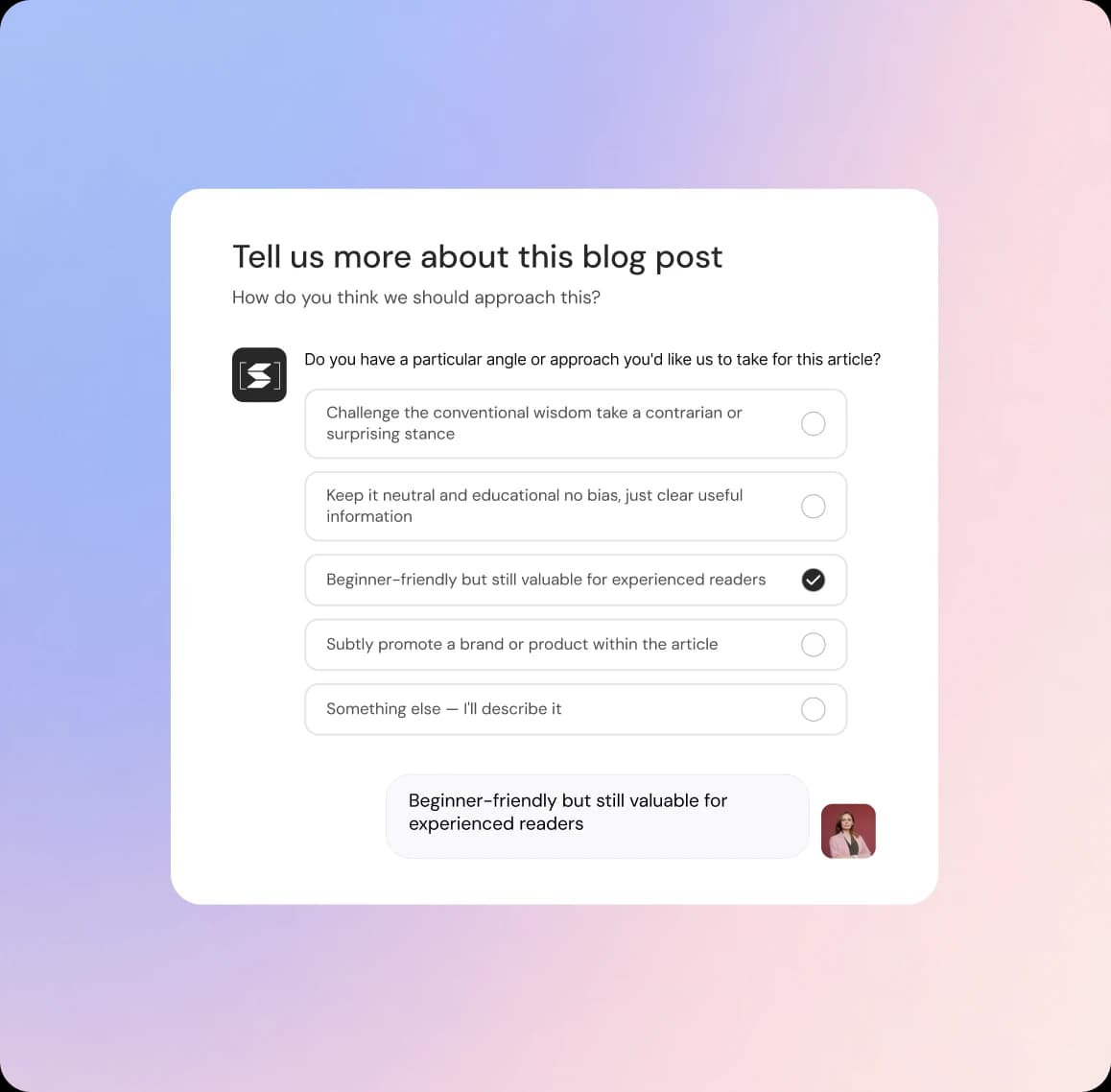 Build a content strategy